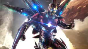 Iron_ Man_ Suit_with_ Weapons_ Deployed Wallpaper