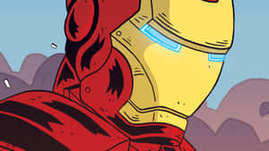 Iron Man Takes On The Enemies Of Justice Wallpaper