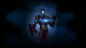 Iron_ Man_ Unleashing_ Repulsor_ Beam Wallpaper