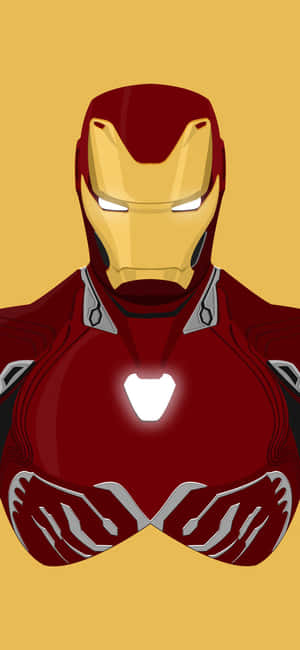 Iron Man Yellow Iphone X Wallpaper