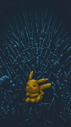 Iron Throne Pikachu Iphone Wallpaper