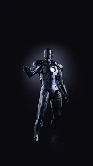 Ironman Figure Dark Iphone Wallpaper