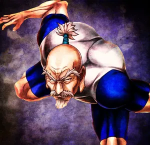 Isaac Netero Displaying His Powerful Aura Wallpaper