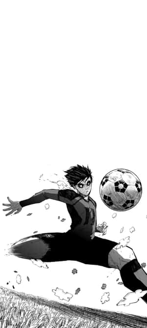 Isagi Yoichi Dynamic Soccer Play Wallpaper