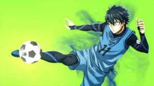 Isagi Yoichi Dynamic Soccer Play Wallpaper