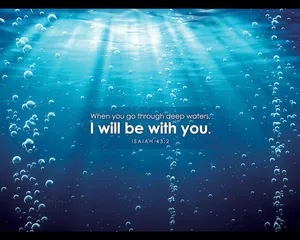 Isaiah 43:2 Bible Verse Laptop Wallpaper