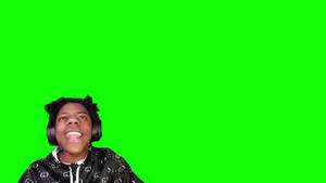 Ishowspeed In Green Screen Wallpaper