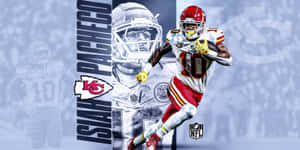 Isiah Pacheco Kansas City Chiefs Action Pose Wallpaper