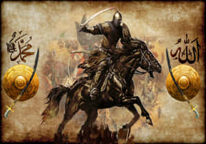 Islamic_ Warrior_on_ Horseback Wallpaper