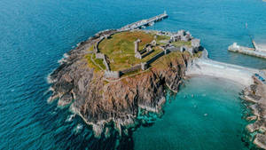 Isle Of Mann Aerial View Wallpaper