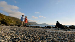 Isle Of Mann Glen Wyllin Beach Wallpaper