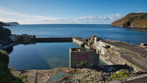 Isle Of Mann Old Port Erin Wallpaper