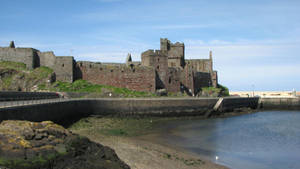 Isle Of Mann Peel Castle Day Wallpaper