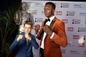 Israel Adesanya And Kid Wallpaper