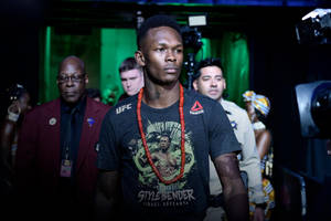 Israel Adesanya Entrance At Ufc Wallpaper