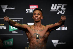 Israel Adesanya In Weigh-in Wallpaper