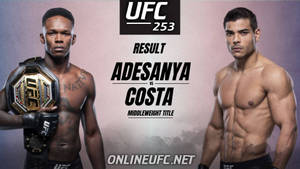 Israel Adesanya Vs Paulo Costa Poster Wallpaper