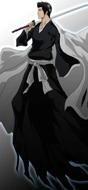 Isshin Kurosaki In His Iconic Armor In Bleach Wallpaper