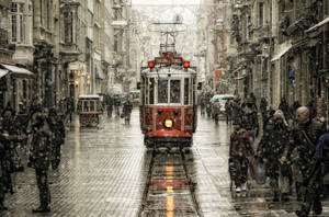 Istanbul's Famous Railroad Line Wallpaper