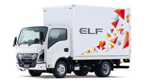 Isuzu Elf Box Truck Design Wallpaper