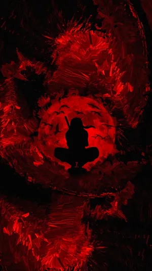 Itachi Phone Uchiha Red Moon Wallpaper