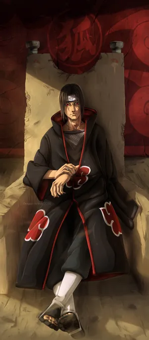 Itachi Uchiha Akatsuki Throne Art Wallpaper