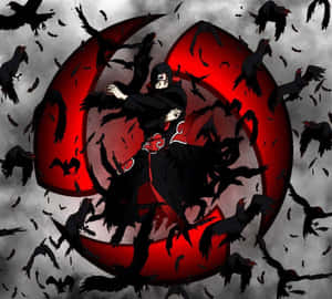 Itachi Uchiha Crows Mangekyo Sharingan Wallpaper