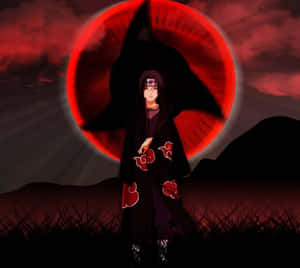 Itachi Uchiha Mangekyo Sharingan Backdrop Wallpaper