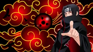 Itachi Uchiha Mangekyo Sharingan Background Wallpaper
