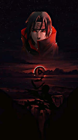 Itachi Uchiha Moonlit Silhouette Wallpaper