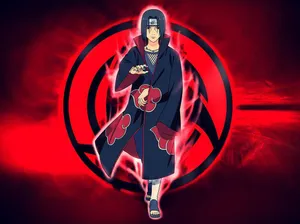 Itachi Uchiha Red Background Wallpaper