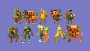 Italian Brainrot Character Collection Wallpaper