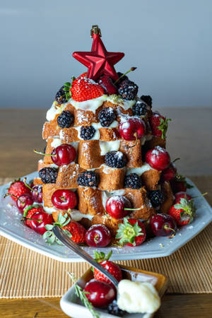 Italian Christmas Cake Food Wallpaper