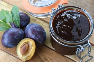 Italian Prune Plum Jam In A Jar Wallpaper
