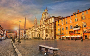 Italy Piazza Navona Rome Wallpaper