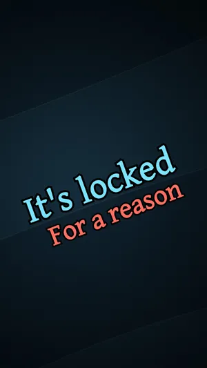 It’s Locked For A Reason On Raven Blue Wallpaper
