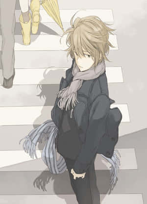 Itsuki Koizumi Smiling In A Sharp Suit Wallpaper