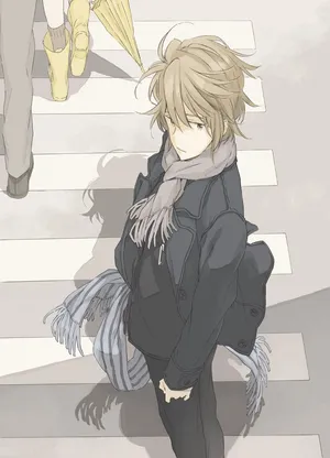 Itsuki Koizumi Smiling In A Sharp Suit Wallpaper