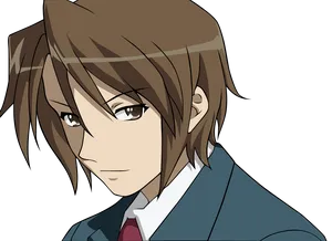 Itsuki Koizumi Smiling In A Stylish Outfit Wallpaper