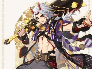 Itto Abs Genshin Impact Wallpaper