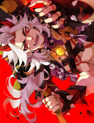 Itto Genshin Impact Red Background Wallpaper