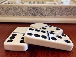 Ivory Domino Tiles Wallpaper