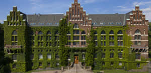 Ivy Covered University Building Lund Sweden Wallpaper