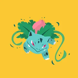 Ivysaur Cute Display Photo Wallpaper
