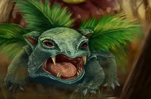 Ivysaur Digital Art Wallpaper