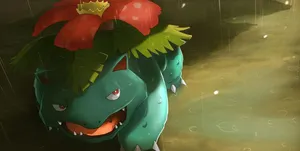 Ivysaur In The Shadows Wallpaper