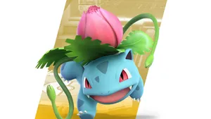Ivysaur Jumping Wallpaper