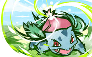 Ivysaur Offensive Attack Wallpaper