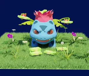 Ivysaur On A Grass Wallpaper