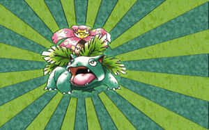 Ivysaur Shouting Wallpaper